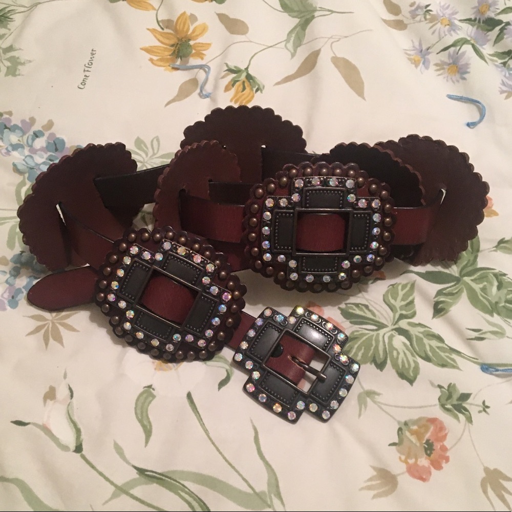 Western Concho Belt Rhinestones